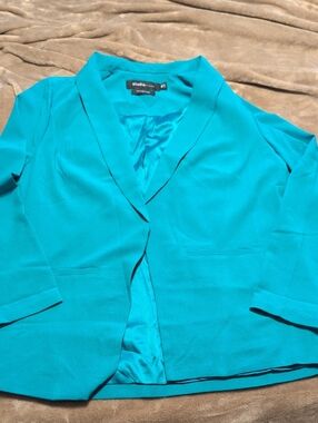Torrid Teal Open-Front Blazer